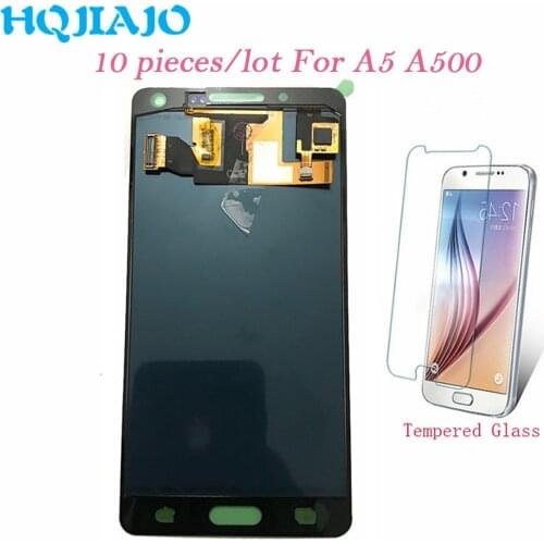 10 piece/lot Test For Samsung Galaxy A5 A500 Touch Screen Digitizer LCD Display Assembly For Samsung A5 A500F A500FU A500M A500Y
