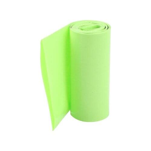 18650 Battery Pack 85mm Light Green PVC Heat Shrinking Tubing Wrap Sleeve 2Meter