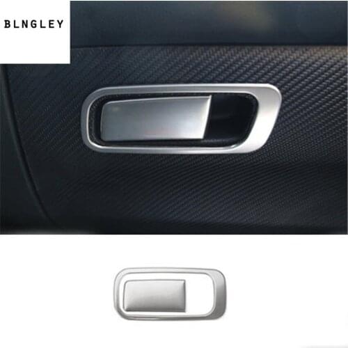 2pcs/lot Car sticker Stainless steel Passenger side glove box switch decoration cover for 2018 2019 HONDA Accord 10th MK10