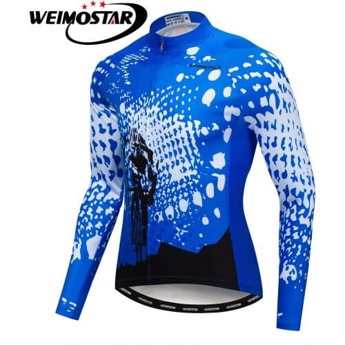 2018 Winter Men Cycling Jersey Clothing Shirts MTB Bicycle Shirts Clothes Wear Ropa Ciclsimo Quick Dry Maillot Bike Jerseys