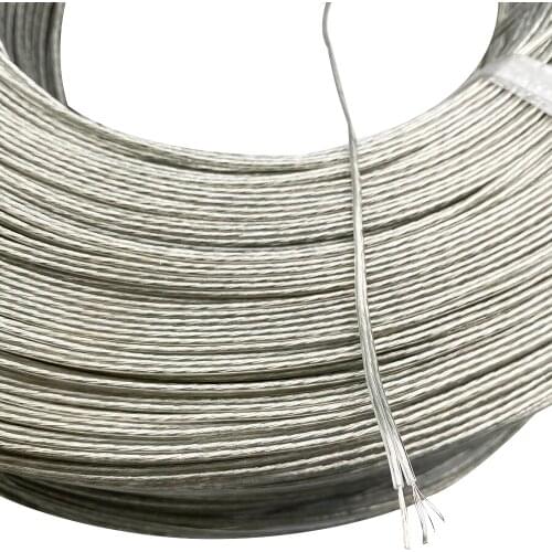 24AWG 26AWG Flat Paralell Wire Transparent Cable Silver Electrical Wire Retro Pendant Light Lamp Line Vintage Lamp Cord