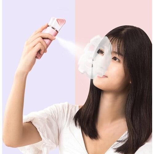 3 In 1 function Portable Mini USB Charging Facial Skin Humidifier Moisturizing Mist Sprayer Portable Rechargeable Mist Sprayer