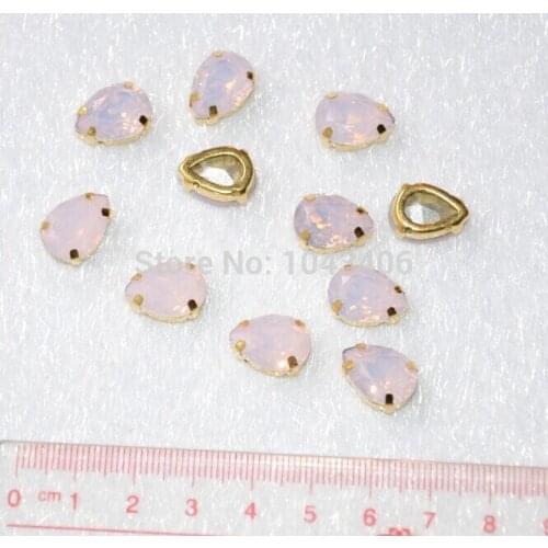 36pcs/lot 10x14mm teardrop shape sew on trim,free shippment new products