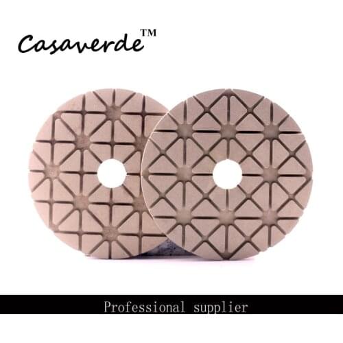 4 inch super white buff polishing pads for stone