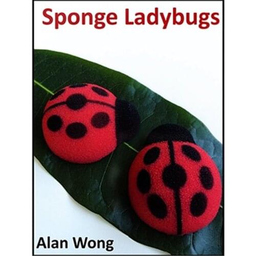 4pcs Sponge Lady Bugs By Alan Wong,Magic Trick,Illusions,Close Up,Stage Magic Props,Fun,Accessories,Gimmick