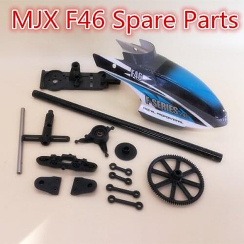 Head Cover Canopy Shaft Buckle Gear Tail Pipe Swashplate Hollow Shaft MJX F-SERIES F46 R/C Helicopter Spare Parts Access