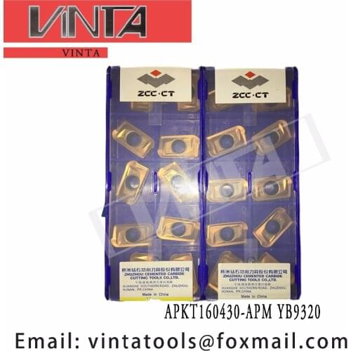 Free shipping high quality 10pcs/lots APKT160430-APM YB9320 cnc carbide milling inserts