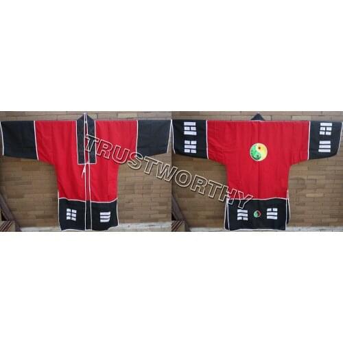 Taoist priest robetai chi suits taoism clothing dobok garmentgown martial arts costumes red