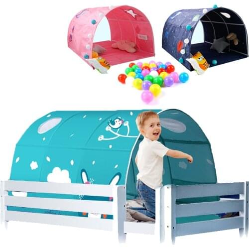 Children Bed Tent Tunnel Play House Small House Room Decoration Tent Crawling Tunnel Toy Kids Games House Tent Tunnel On Bed