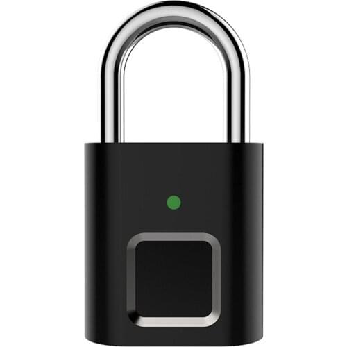 Security Door Lock Smart Keyless USB Rechargeable Fingerprint Padlock For Locker Intelligent Home Keyless Lock