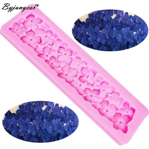 Epoxy UV Resin Nail-Headed Border Flower Silicone Mold for Fondant Cake Decorating Sugarcraft Resin Mold Fondant Cake Mold M132