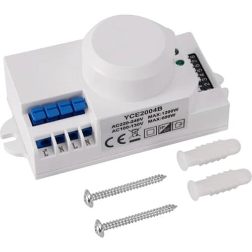 220V 360 Degree Microwave Sensor Light Switch Induction Microwave Motion Sensor Switch Vibration Sensor