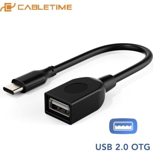 CABLETIME USB C Adapter OTG USB2.0 data transmission Converter for Huawei LG USB devices Type C Adapter C374