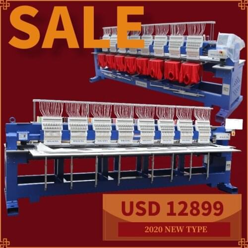 HO1508H Computerized 8 Head Cap/Flat/Tshirt Embroidery Machine 10 year service guaranteed tajima type embroidery machine