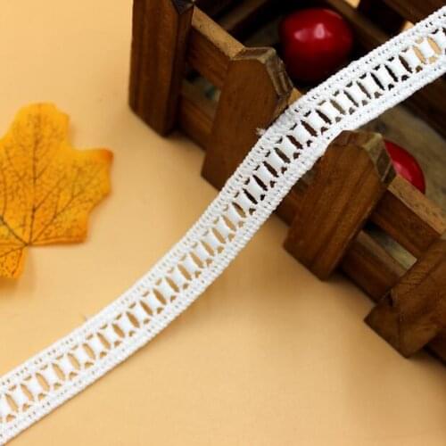 1yard/lot Width:1.4cm Fashion Staircase pattern lace Water soluble Handmade cotton Sewing Lace trims Decorative (ss-2035)
