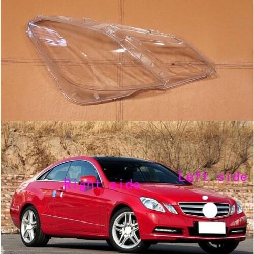 For Mercedes-Benz E-Class W207 2 Door Coupe 2009 2010 2011 2012 Headlamp Cover Car Replacement Front Auto Shell Cover