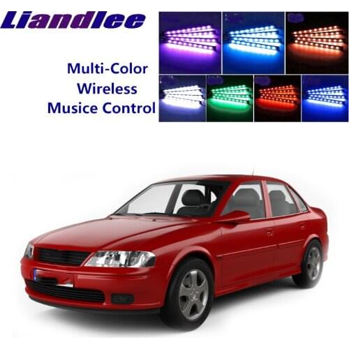 LiandLee For Opel Vectra D 2008~2015 Car Interior UnderDash FootWell Seat Accent Music Rhythm Ambient Light