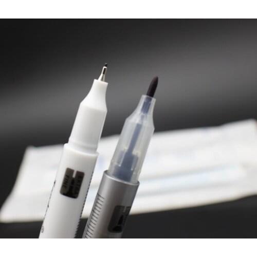 5Pcs Double Head Waterproof Tattoo Surgical Skin Marker Pen For Permanent Makeup Eyebrow Lip& Tattoo Piercing