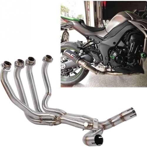 Motorcycle Modification Exhaust Vent Front Pipe Link Connect for KAWASAKI Z1000 2010-2018