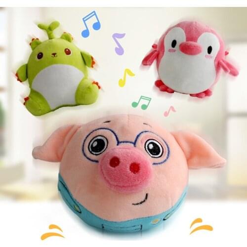 Stuffed Animals Adorable Speak Talking Record Jumping Cute Seaweed Pigs Plush Toy Classic Christmas Present For Kids
