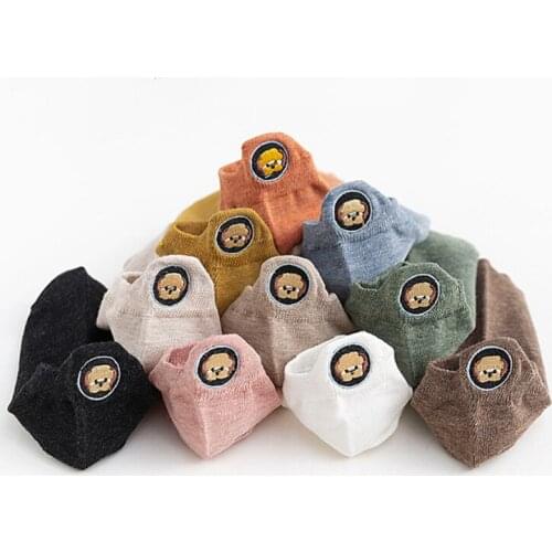 10 Pairs Women Pack Breathable Sports Solid Color Boat Comfortable Cotton Ankle Socks Female White Black