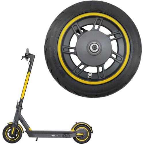 Front Wheel for Ninebot Max G30 Kickscooter 10Inch Front Wheel Hub with 60/70-6.5 Vacuum Tire Assembly Spare Parts