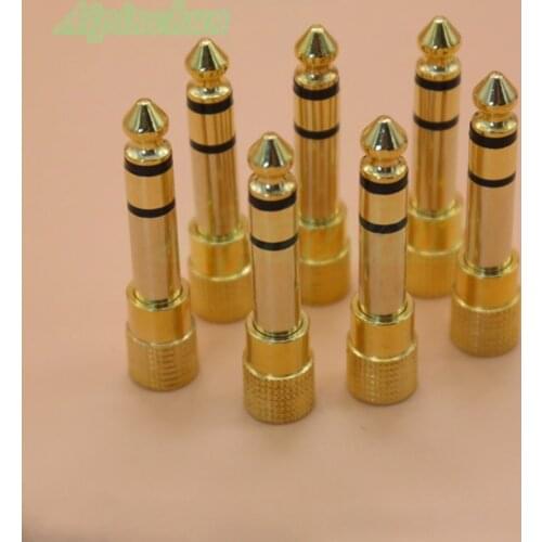 Aipinchun 6.35mm Male to 3.5mm Female Jack Plug Adapter for Amplifier Speaker Microphone