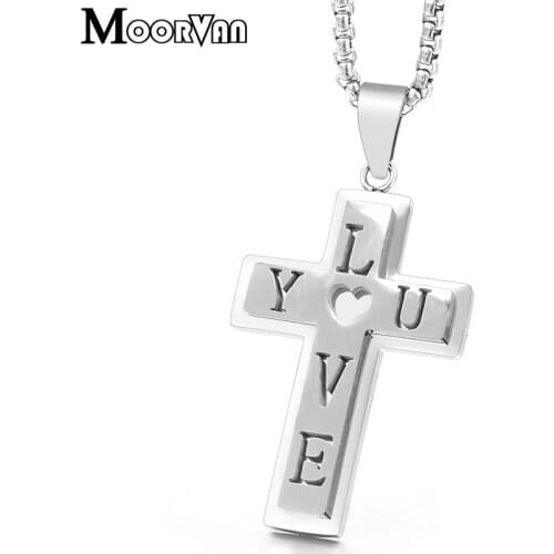Anniversary loves gift,stainless steel high quality necklace for girl boy,new pendant crucifix link box chain,cross P806