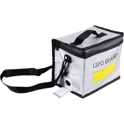 Portable Lipo Battery Explosion-proof Bag Safe Fireproof Waterproof High Temperature Flame Retardant Strap Storage Bag FPV Parts