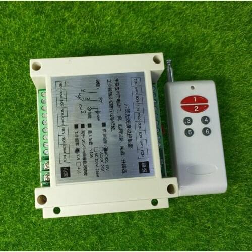 DC 12V 24V 36V 6 CH RF Wireless Remote Control Switch Remote Control System 6CH 10A Relay Receiver +6 Button Transmitter