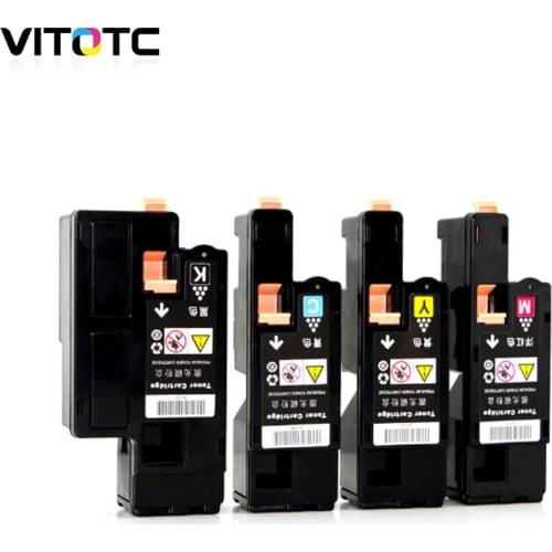Toner Cartridge Compatible For Dell C1760 C1760nw C1765 C1765nf C1765nfw Color Toner 332-0407 332-0410 332-0409 332-0408 Chips