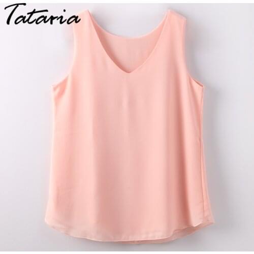 Camisole Tank Tops Women Summer Chiffon Vest Sleeveless Ladies Tank Top Femme Camiseta Tirantes Mujer V Neck Halter Crop Tataria