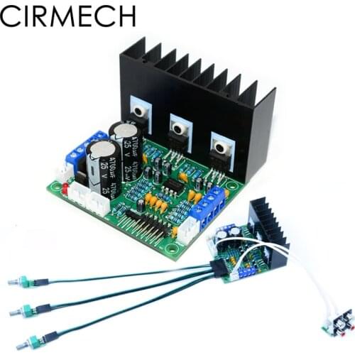 CIRMECH TDA2030 2.1 Channel Audio Amplifier 3*18W Max Three Channls Audio Amplifier Powe Support Bass Treble Volume Controlr DIY