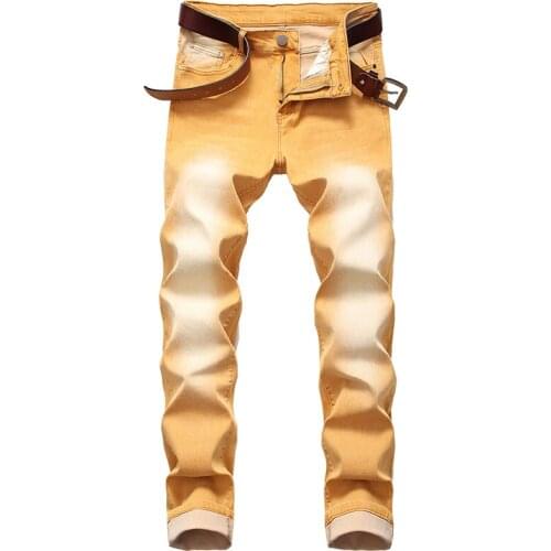 High Quality Jeans New Distressed Jeans Men Jeans Fashion Designer Men Straight Jeans Men Cotton