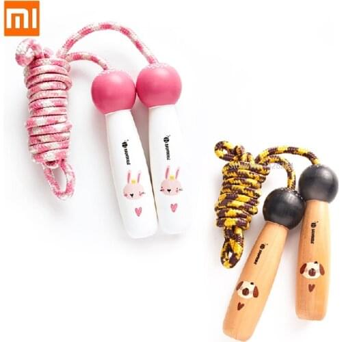 Youpin Bravokids wooden handle Cartoon Child Skipping Rope Pupils Kindergarten Game Skipping Rope Jump Rope for Kids