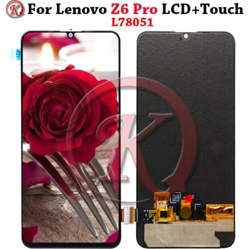 Support Fingerprint LCD For Lenovo Z6 Pro LCD Display Touch panel Screen Digitizer Assembly Replacement L78051 LCD Tianma