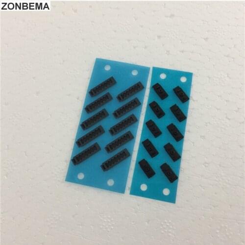 ZONBEMA 50pcs/lot High quality New dock Anti Dust-Proof Grill Mesh Net With Rubber Gasket Adhesive Glue For iPhone 5 5S SE