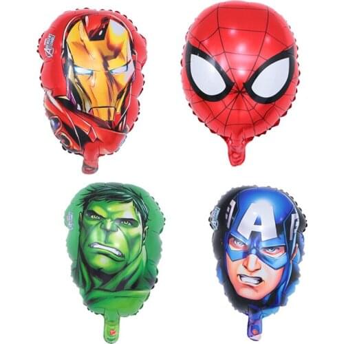 10pcs Marvel The Avengers Captain America Spiderman Hulk Kids Happy Birthday Party Decorations Supplies Toys for Children Gifts