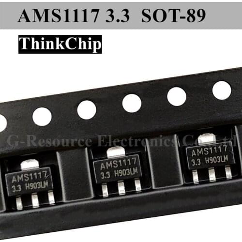 20pcs) AMS1117-3.3V SOT-89 Voltage Regulator (Marking AMS1117 3.3 ) LOW DROPOUT VOLTAGE REGULATOR IC