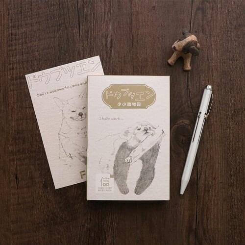 30 Pcs/Set Cartoon Animal Zoo Series Postcard /Greeting Card/Message Card/Birthday Letter Envelope Gift Card