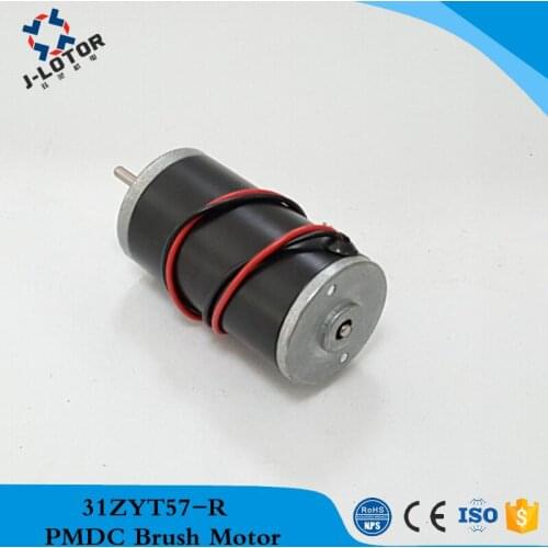 31ZYT57-R 12v 24v 3500rpm~8000rpm PMDC 31mm Permanent Magnet Brush DC Electric Motor for Thread Trimming Machine