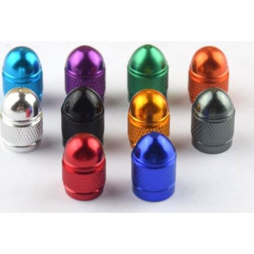 4 Pcs Fashion Creative Bullet Air Port Cover Tire Rim Valve Wheel Stems Caps Dust-proof for Volkswagen Polo Golf Audi Bmw Opel