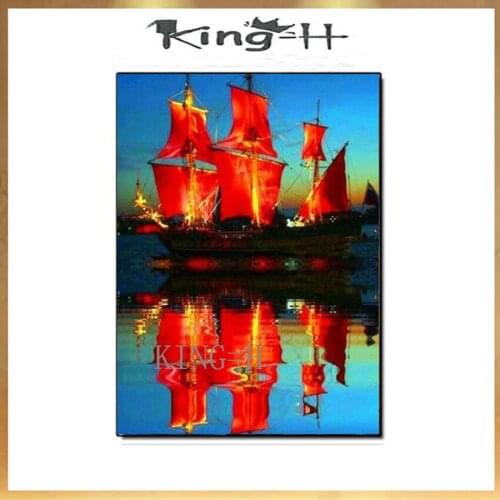 Abstract Seascape Textured Boat Ship Art Pictures Canvas Handmade Oil Painting Home Decoration Wall Hangings Artwork Paintings