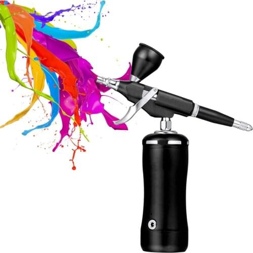 Airbrush Kit Spray Gun 0.3mm 7cc/20cc/40cc Gravity Feed Dual-action Airbrush with Compressor for Art Painting Tattoo Nail DIY