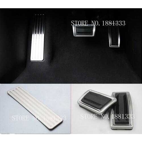 TTCR-II Accessories Gas Brake Fuel Footrest Pedal Pad Cover For Cadillac XT5 2016 2017 Car Styling No Drill Sticker LHD