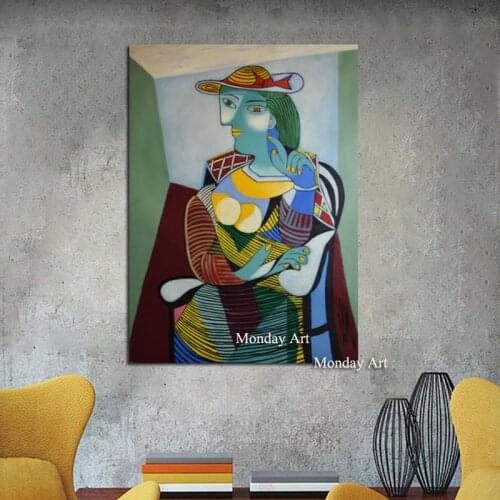 Large High Quality Brand Figure Oil Painting On Canvas Handpainted Abstract Modern Home Wall Decor Picasso Palette Picture