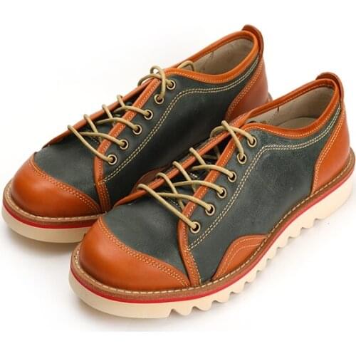 Luxury Handmade Casual Trend Men Shoes Cow Leather High Quality Japanese Breathable Ankle Boots Work Tooling Motorcycle Boots