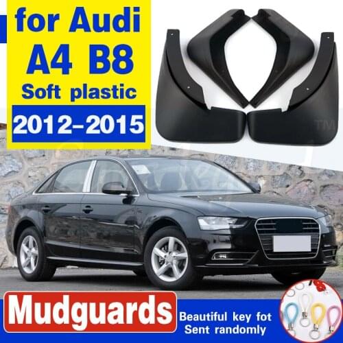 Mud Flaps For Audi A4 B8 2012-2015 Facelifted Mudflaps Splash Guards Mud Flap Front Rear Mudguards Fender Accessories 2013 2014