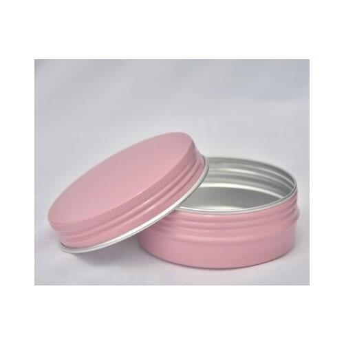 60ml Empty Aluminium Cosmetic Pot Jar Tin Container Box Screw Lid Can Bottle Case Craft Lot Pink Colors