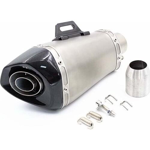 60MM Inlet Motorcycle For BMW S1000RR Carbon Fiber Exhaust Pipe Muffler Slip On Exhaust With DB Killer 2015 2016 2017 Year